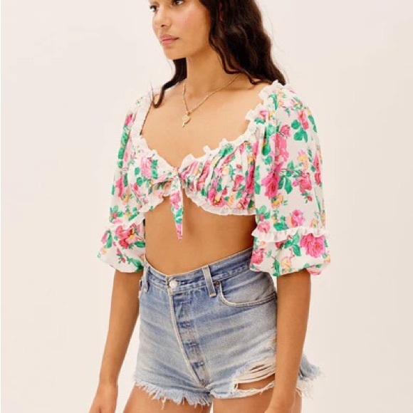 FOR LOVE AND LEMONS IMOGI CROP TOP AND SKIRT SIZE XS - Picture 7 of 7